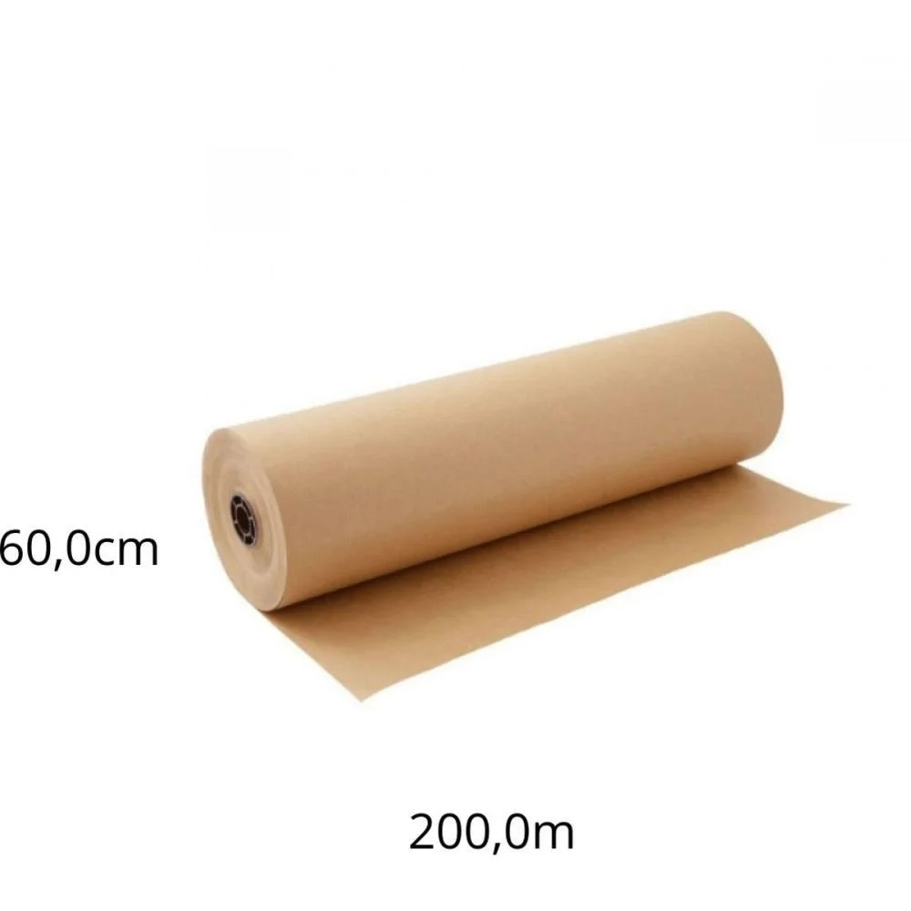 PAPEL KRAFT BOBINA 60CMX200M 80G NATURAL SCRITY (BOBINA) - imagem 3