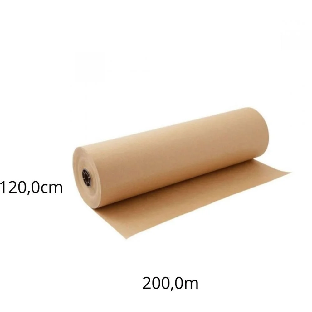 PAPEL KRAFT BOBINA 120CMX200M 80G NATURAL SCRITY (BOBINA) - imagem 2