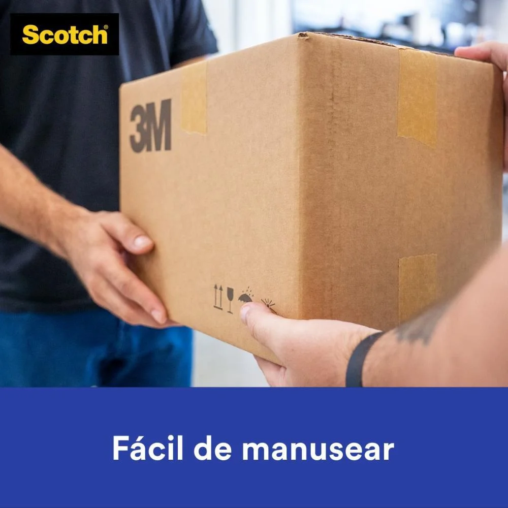 FITA PARA EMPACOTAMENTO PAPEL LISO 3777 24MMX50M MARR. 3M (PCT.C/08) - imagem 6