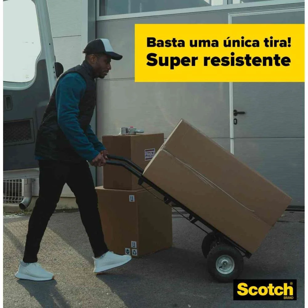 FITA PARA EMPACOTAMENTO SCOTCH 5802 TRANS.45X45M+DISPE 3M (KITC/108) - imagem 7