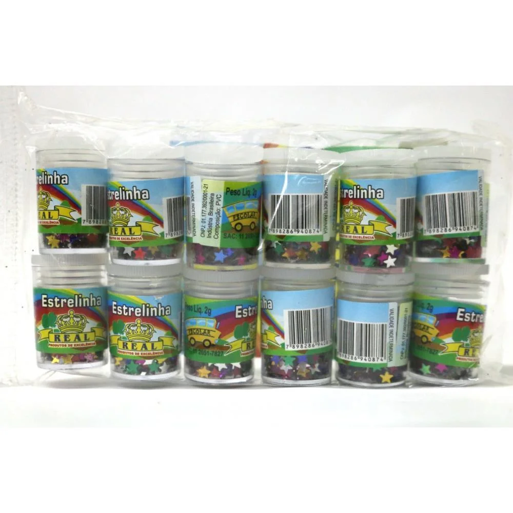 LANTEJOULA ESPECIAL ESTRELINHAS POTES 2G. SORT. REAL SEDA (PCT.C/12) - imagem 2