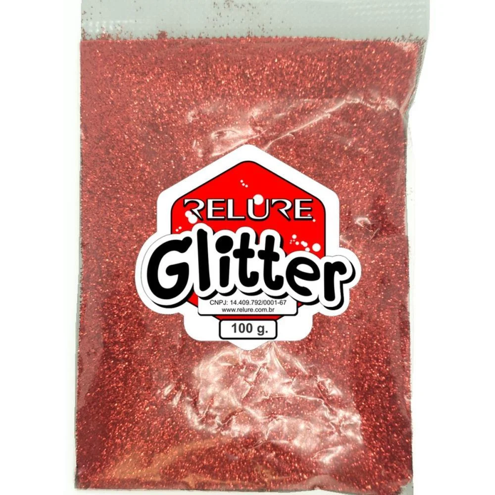 GLITTER PVC VERMELHO 100G. HONEY (UNIDADE) - imagem 3