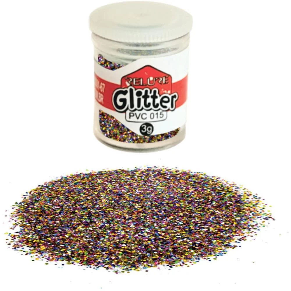 GLITTER PVC MULTICOR POTES 3G. HONEY (PCT.C/12) - imagem 4