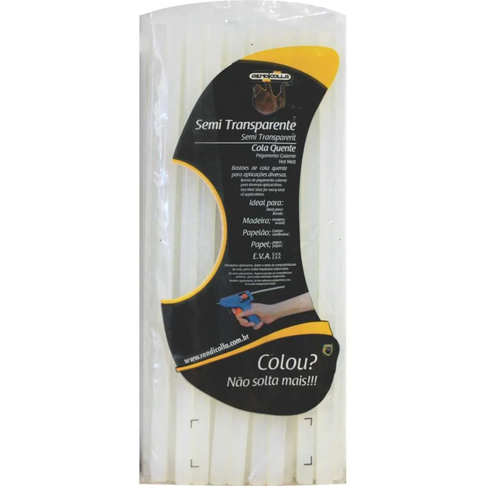 COLA QUENTE REFIL FINA 500G.SEMI-TRANSP.7,5X30CM RENDICOLLA (PACOTE) - imagem 3