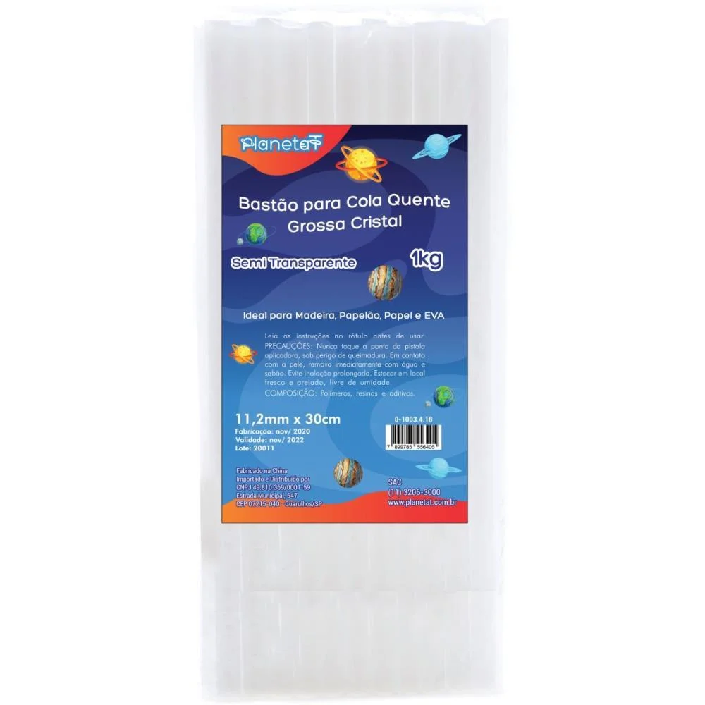 COLA QUENTE REFIL GROSSA 1KG CRISTAL 11,2MMX30CM V.M.P. (PACOTE) - imagem 3