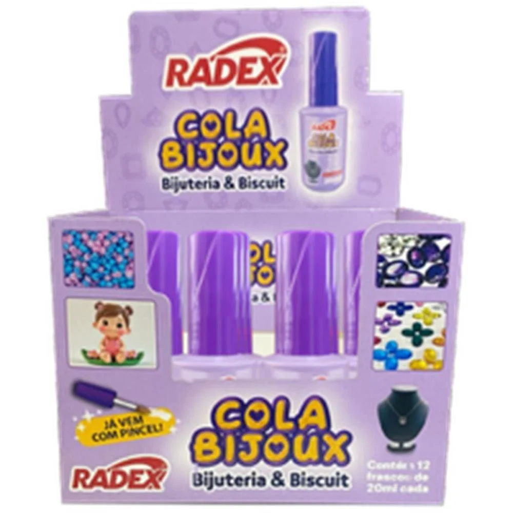 COLA PARA ARTESANATO BIJOUX 20ML RADEX (DP.C/12) - imagem 4