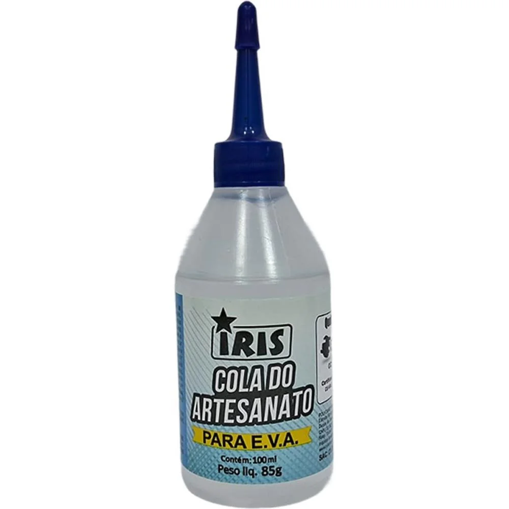 COLA PARA ARTESANATO IRIS P/EVA 100ML. IRIS (PCT.C/05) - imagem 2