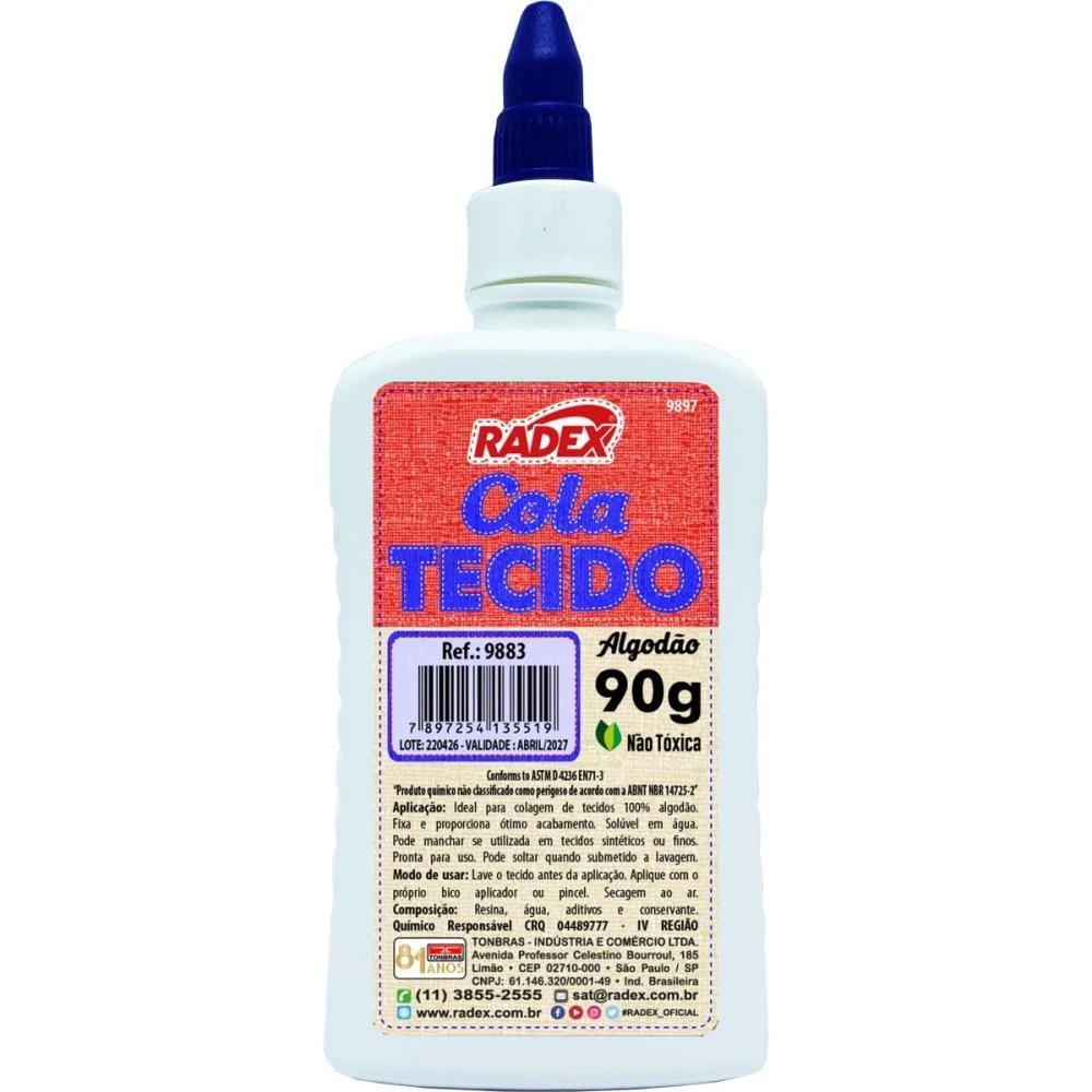 COLA PANO COLA PANO E TECIDO 90G. RADEX (UNIDADE) - imagem 2