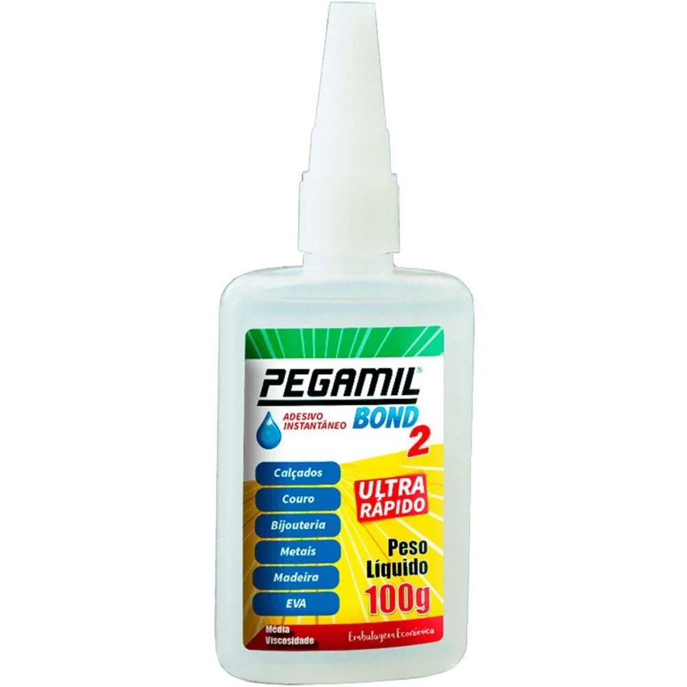 COLA ADESIVO INSTANTANEO BOND 100G PEGAMIL (CX.C/04) - imagem 2
