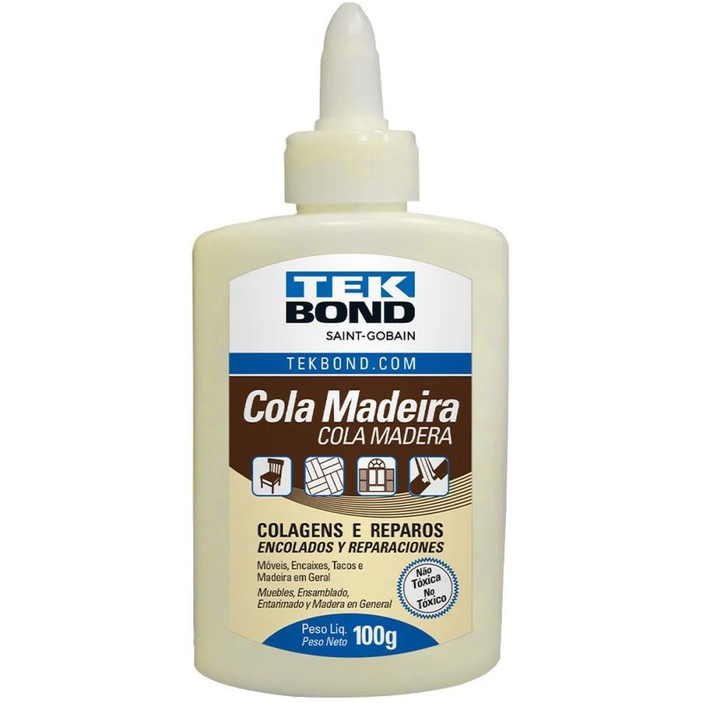 COLA PARA MADEIRA TEKBOND COLA MADEIRA 100G TEKBOND (CX.C/12) - imagem 2