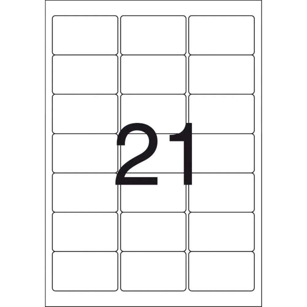 ETIQUETA A4 A4260 25 FLS 38,1 X 63,5 MM PIMACO (CT.C/525) - imagem 4