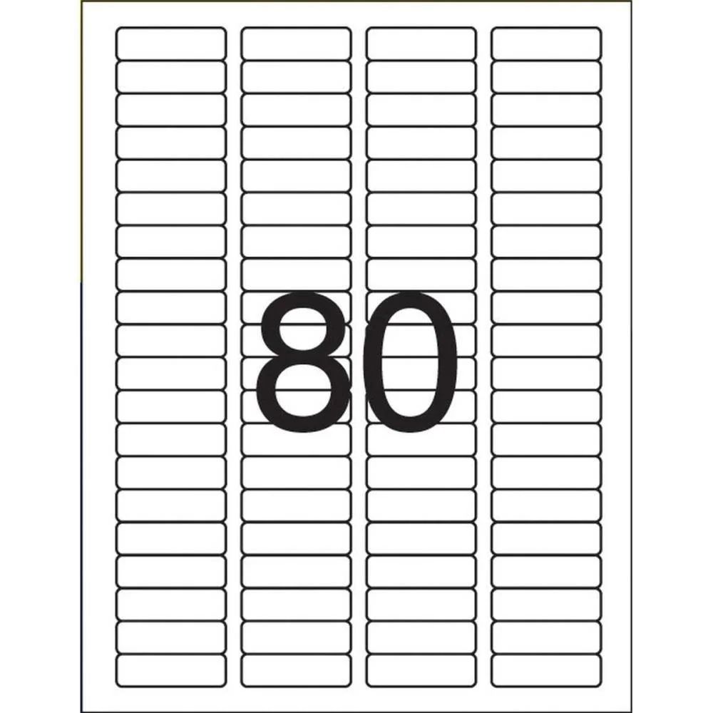 ETIQUETA CARTA 6287 25 FLS 12,7 X 44,45 MM PIMACO (CT.C/2000) - imagem 4