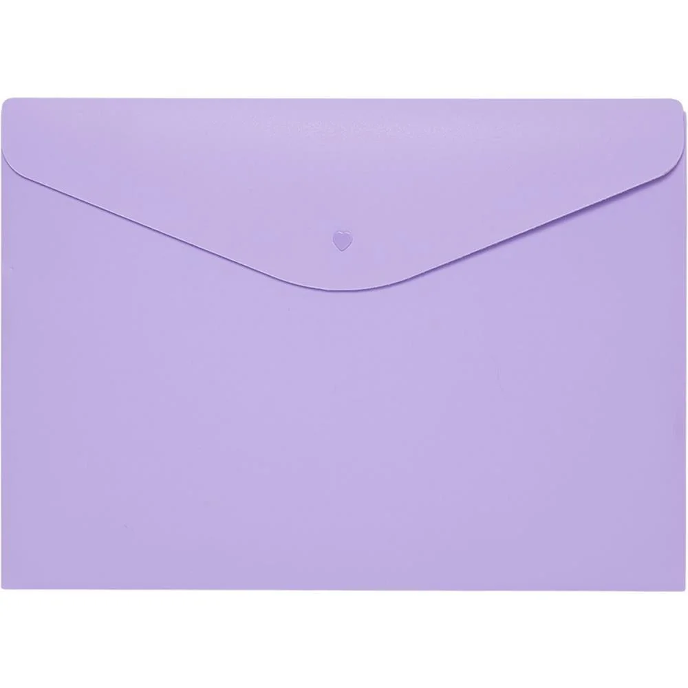PASTA ENVELOPE A4 LILAS PASTEL POLIBRAS (PCT.C/05) - imagem 2