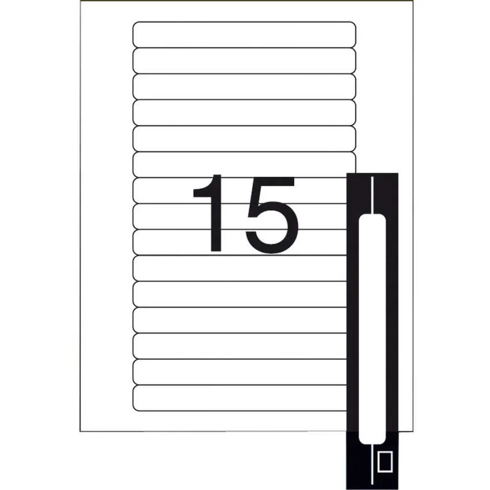 ETIQUETA CARTA 8099L 10 FLS 16,93 X 147,64 MM PIMACO (CT.C/150) - imagem 4