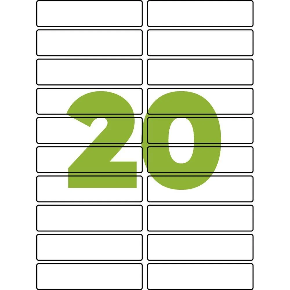 ETIQUETA CARTA 6181 100FLS 25,4X101,6 MM MAXPRINT (CX.C/2000) - imagem 3