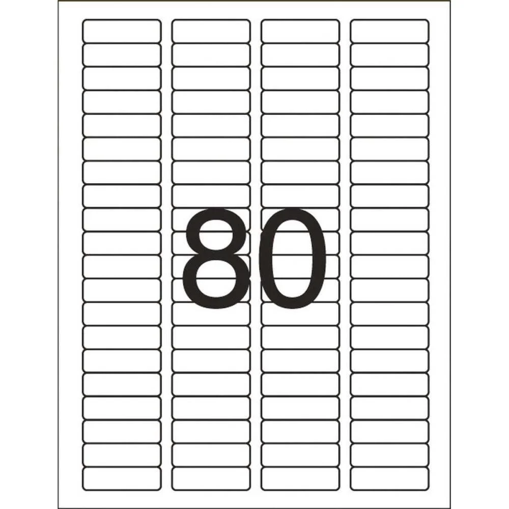 ETIQUETA CARTA 6087 10 FLS 12,7 X 44,45 MM PIMACO (CT.C/800) - imagem 4