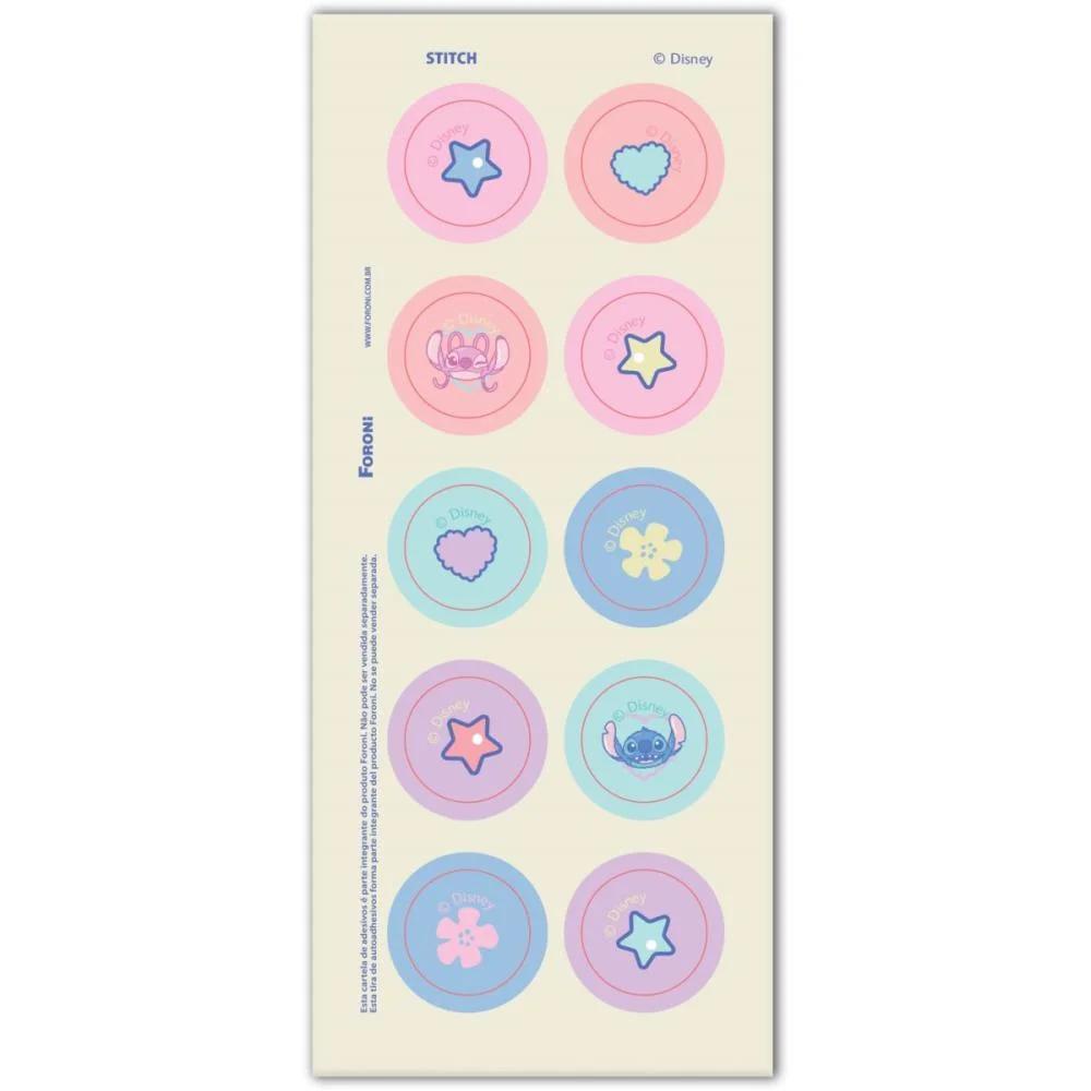 PAPEL DE CARTA DECORADO STITCH 90G C/ENVELOPE FORONI (UNIDADE) - imagem 5