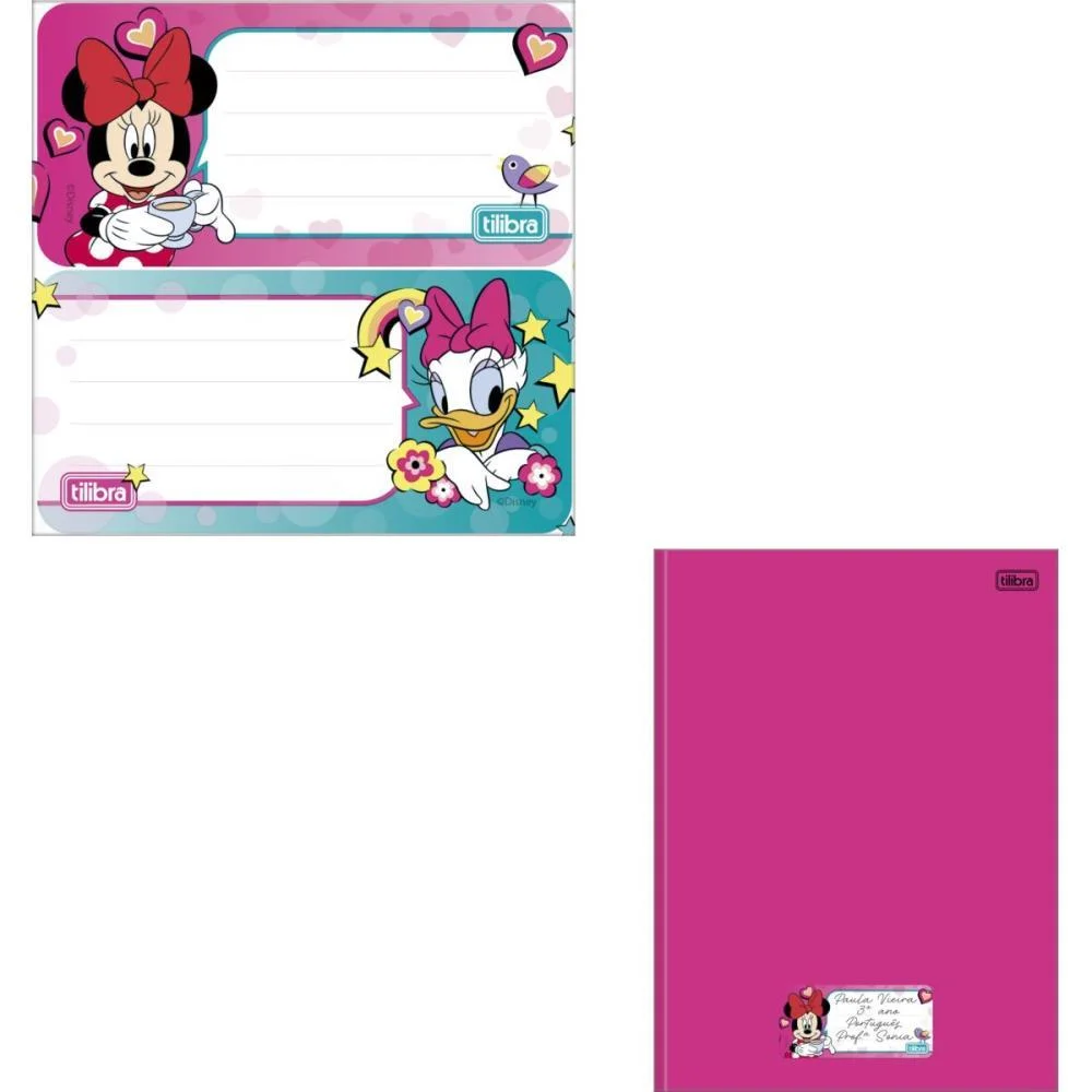 ETIQUETA ESCOLAR DECORADA MINNIE C/8ETIQ. 100X208MM TILIBRA (PCT.C/10) - imagem 4