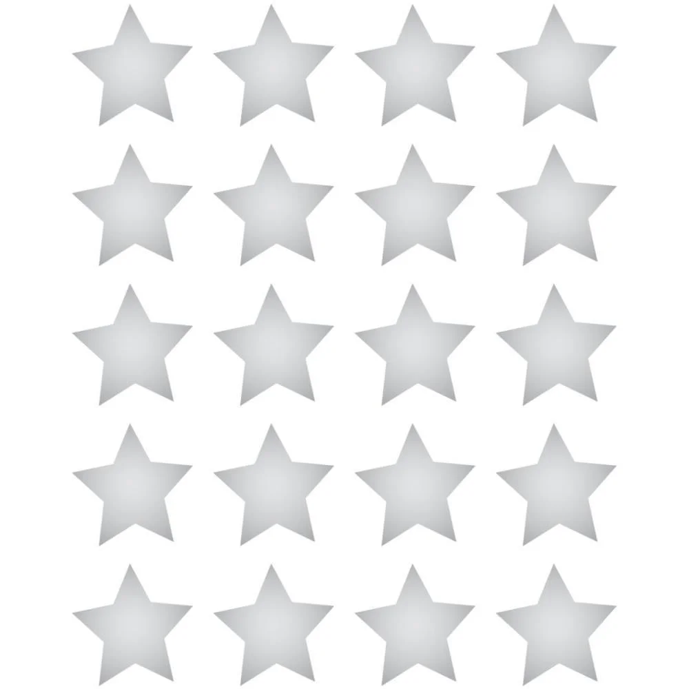 ETIQUETA LISA COM FORMAS TP ESTRELA PRATA 5 FLS PIMACO (CT.C/20) - imagem 4