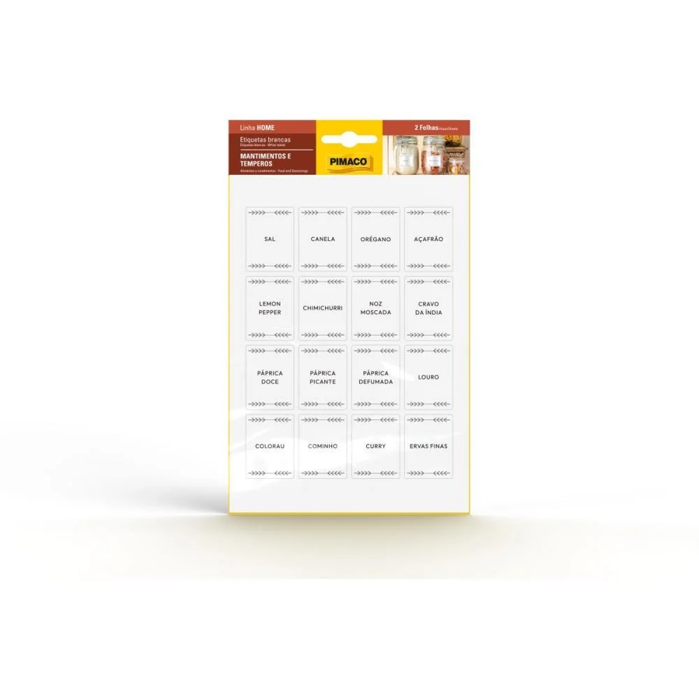 ETIQUETA ADESIVA TEMPEROS 40X30MM 2FLS PIMACO (CT.C/16) - imagem 2