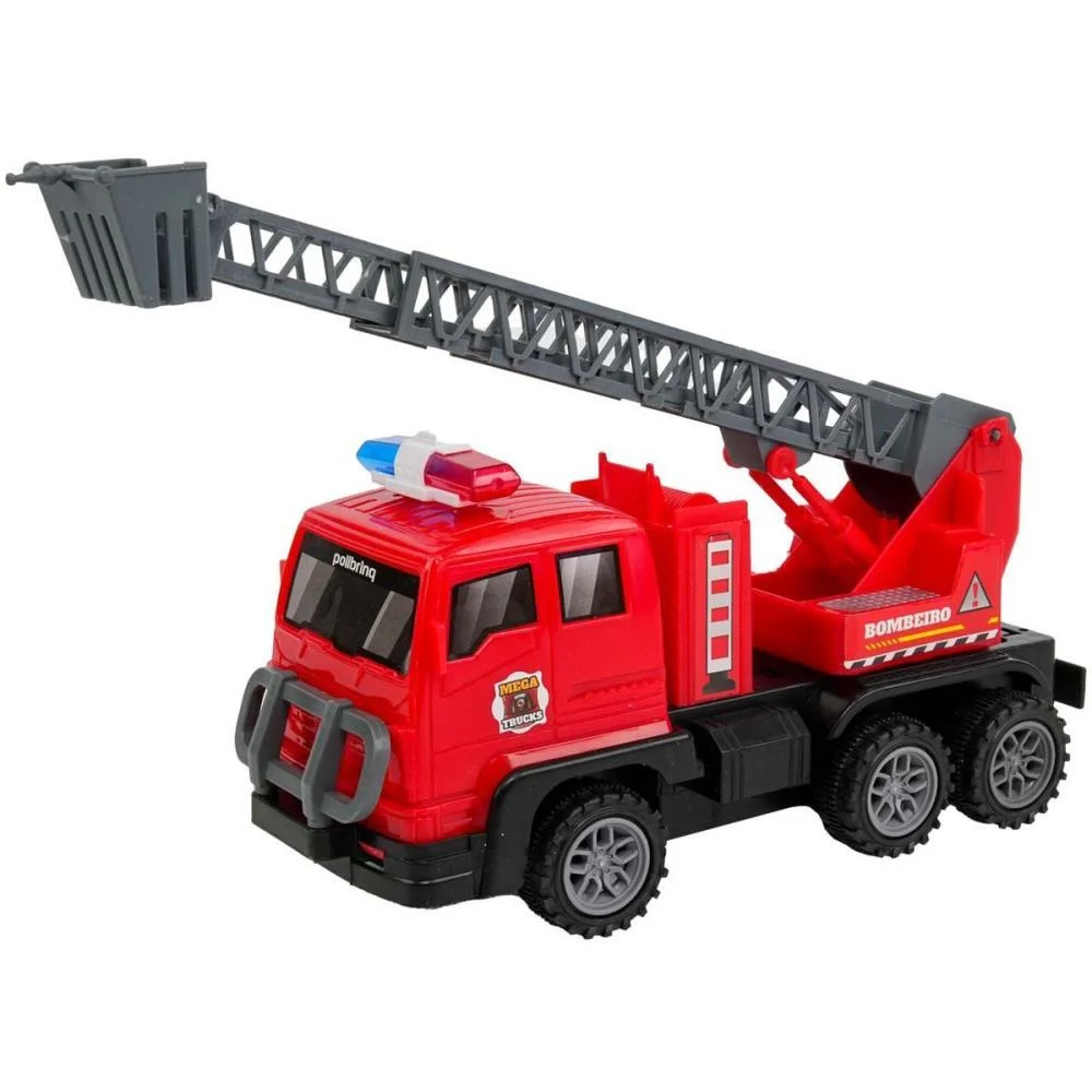 CARRINHO CONTROLE REMOTO BOMBEIROS 2EM1 2FUNC/PILHA (S) POLIBRINQ (UNIDADE) - imagem 3