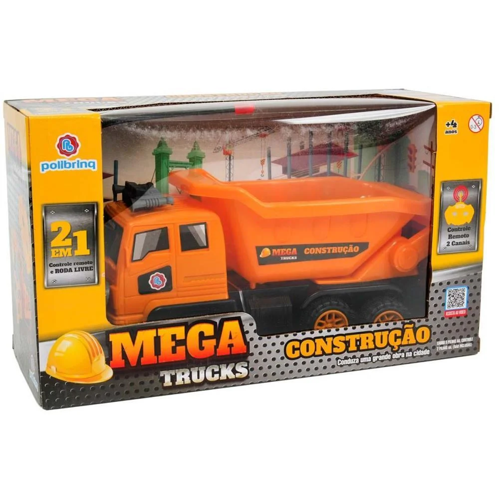 CARRINHO CONTROLE REMOTO CONSTRUCAO 2EM1 2FUNC/PILHA(S) POLIBRINQ (UNIDADE) - imagem 8