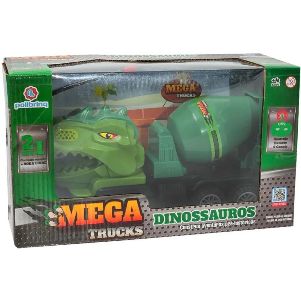 CARRINHO CONTROLE REMOTO DINOSSAUROS 2EM1 2FUNC/PILHA(S POLIBRINQ (UNIDADE) - imagem 5