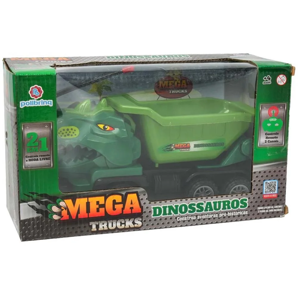 CARRINHO CONTROLE REMOTO DINOSSAUROS 2EM1 2FUNC/PILHA(S POLIBRINQ (UNIDADE) - imagem 6