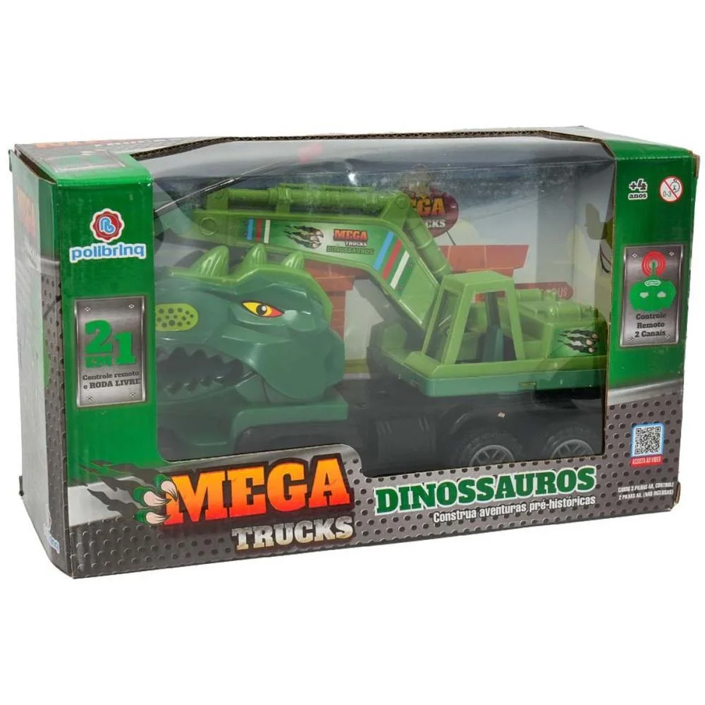 CARRINHO CONTROLE REMOTO DINOSSAUROS 2EM1 2FUNC/PILHA(S POLIBRINQ (UNIDADE) - imagem 7