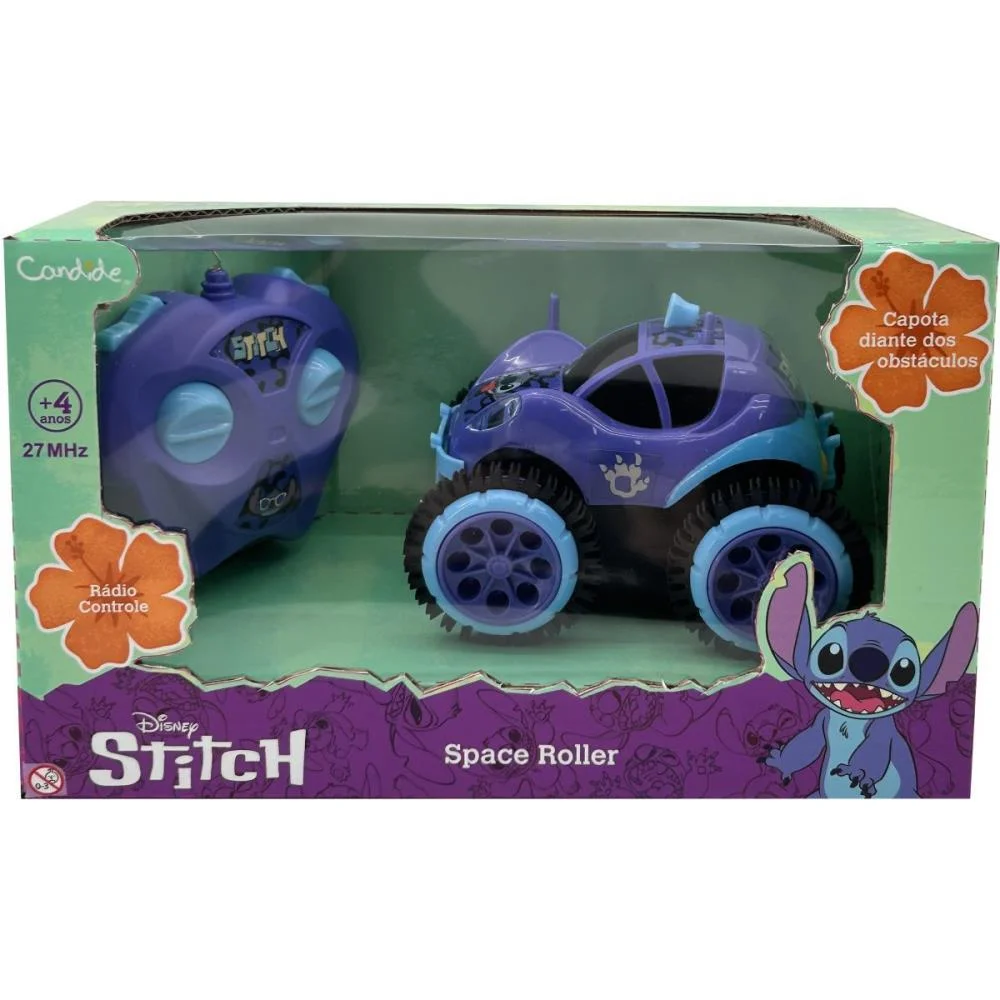 CARRINHO CONTROLE REMOTO STITCH SPACE ROLLER CANDIDE (UNIDADE) - imagem 5