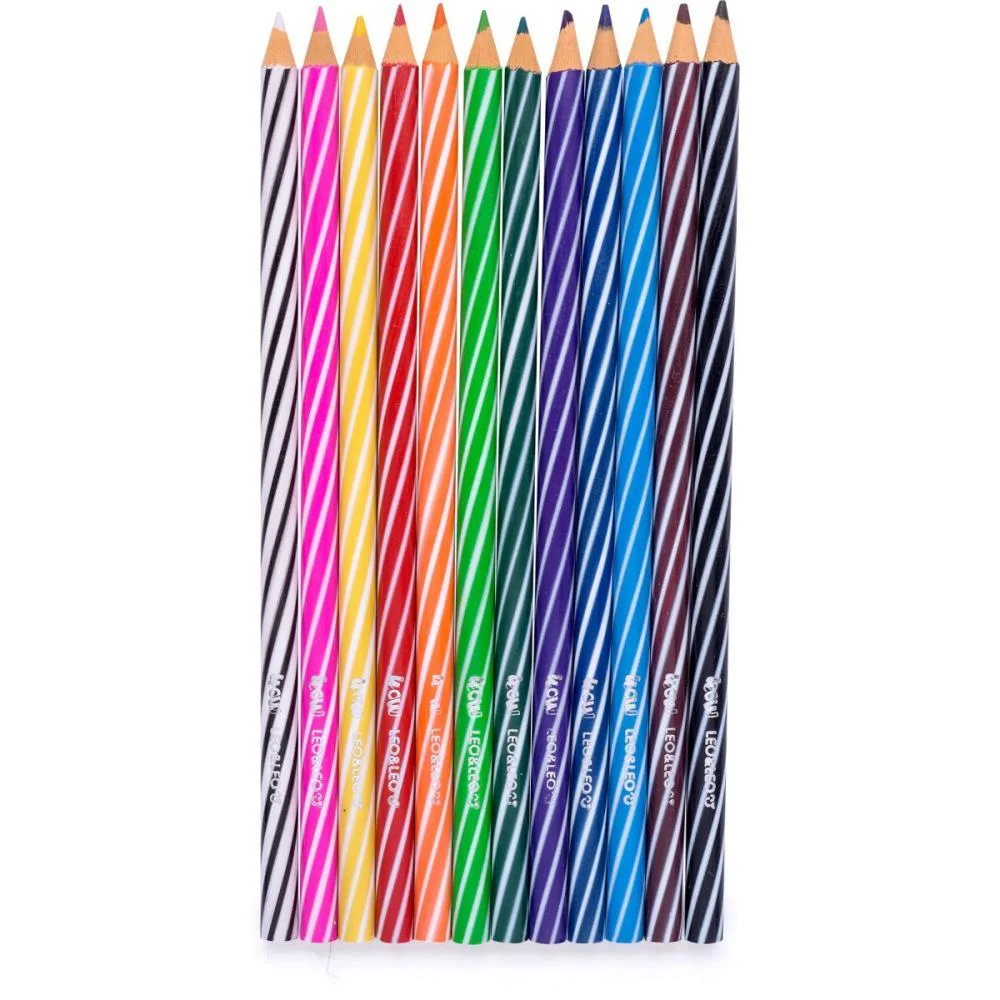 LAPIS DE COR REDONDO WOW FUN 12CORES LEONORA (PCT.C/06) - imagem 4