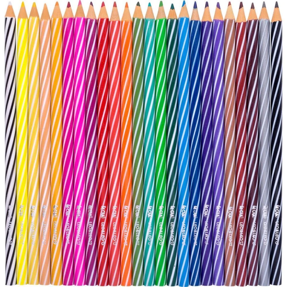 LAPIS DE COR REDONDO WOW FUN 24CORES LEONORA (PCT.C/06) - imagem 4