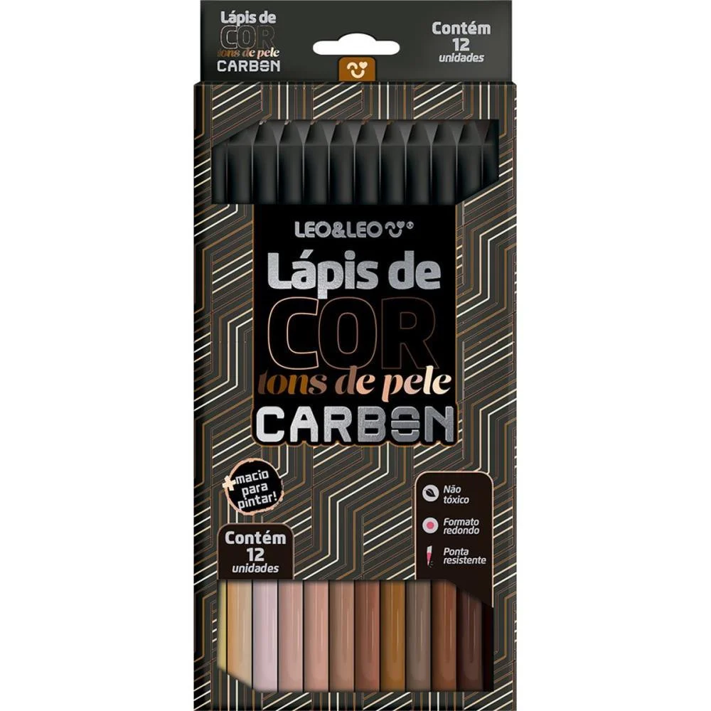 LAPIS DE COR REDONDO CARBON LINE 12COR.TONS DE PELE LEONORA (PCT.C/06) - imagem 2