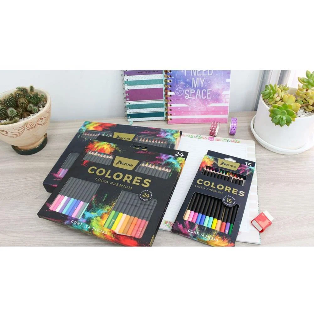 LAPIS DE COR REDONDO NORMA PREMIUM 24 CORES MAXCRIL (UNIDADE) - imagem 4