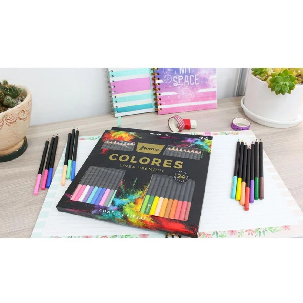 LAPIS DE COR REDONDO NORMA PREMIUM 24 CORES MAXCRIL (UNIDADE) - imagem 5