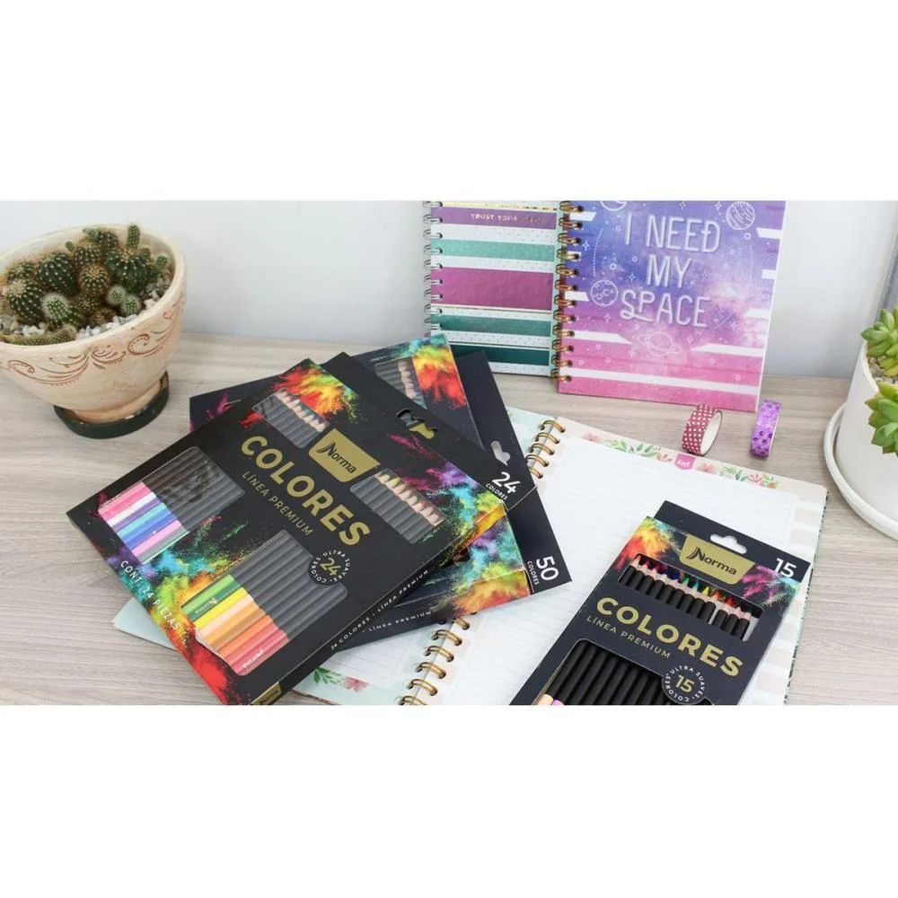 LAPIS DE COR REDONDO NORMA PREMIUM 50 CORES MAXCRIL (UNIDADE) - imagem 4