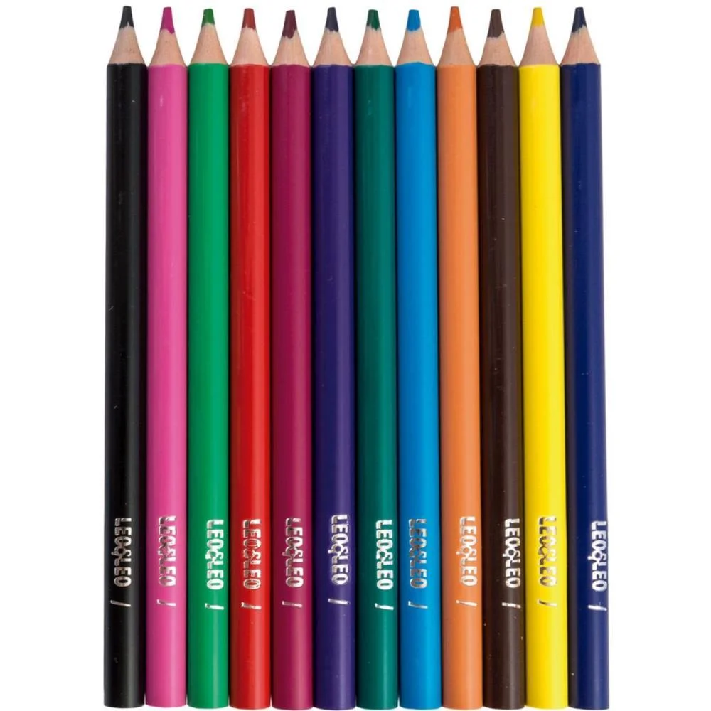 LAPIS DE COR REDONDO LEO E LEO 12 CORES LEONORA (PCT.C/06) - imagem 3