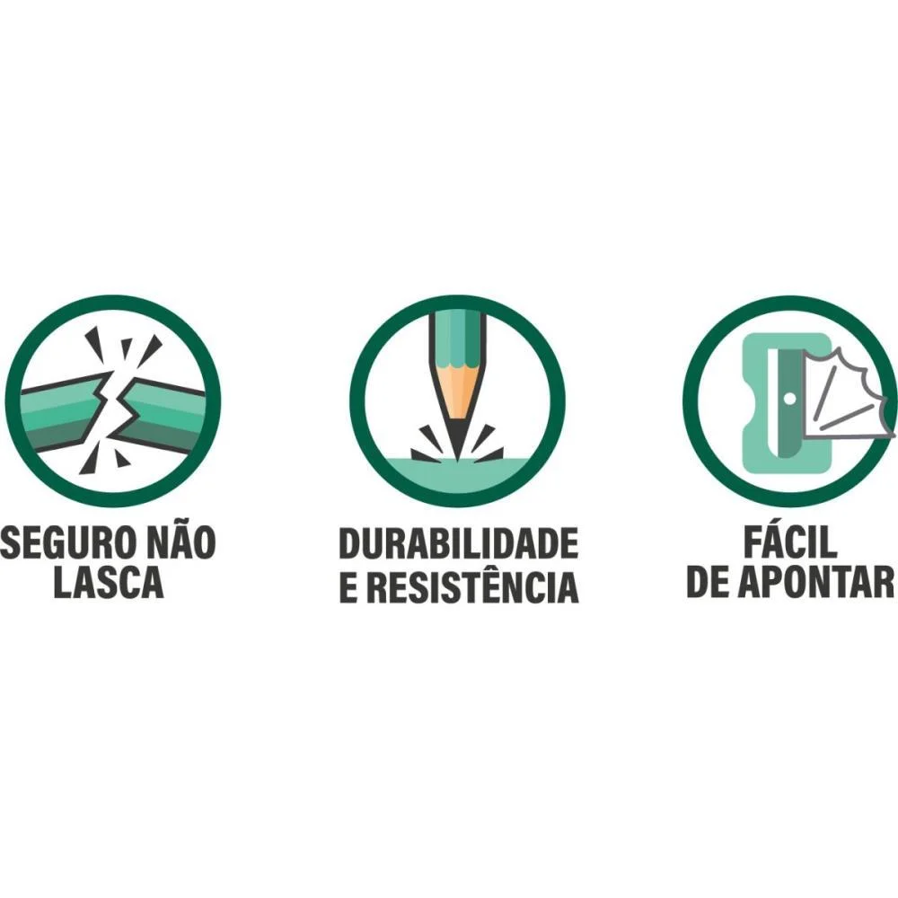 LAPIS DE COR SEXTAVADO EVOLUTION 12 CORES + 4 LAPIS BIC (PCT.C/06) - imagem 4