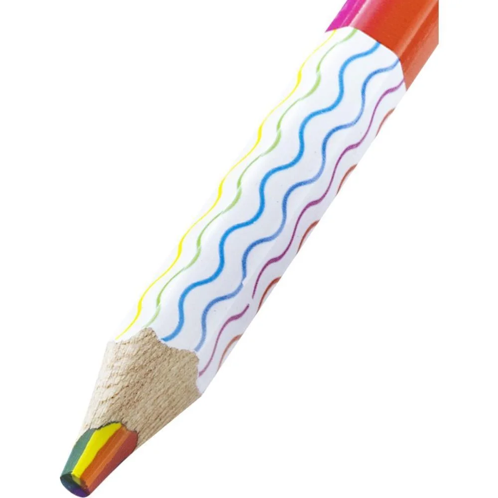 LAPIS DE COR SEXTAVADO RAINBOW BIG GRAF. 12CORES SORT BRW (POTE-24) - imagem 5