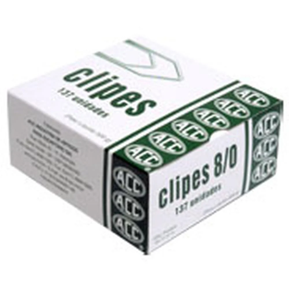 CLIPE GALVANIZADO ACO 8/0 C/ 137 UNIDADES ACC (CAIXA) - imagem 2