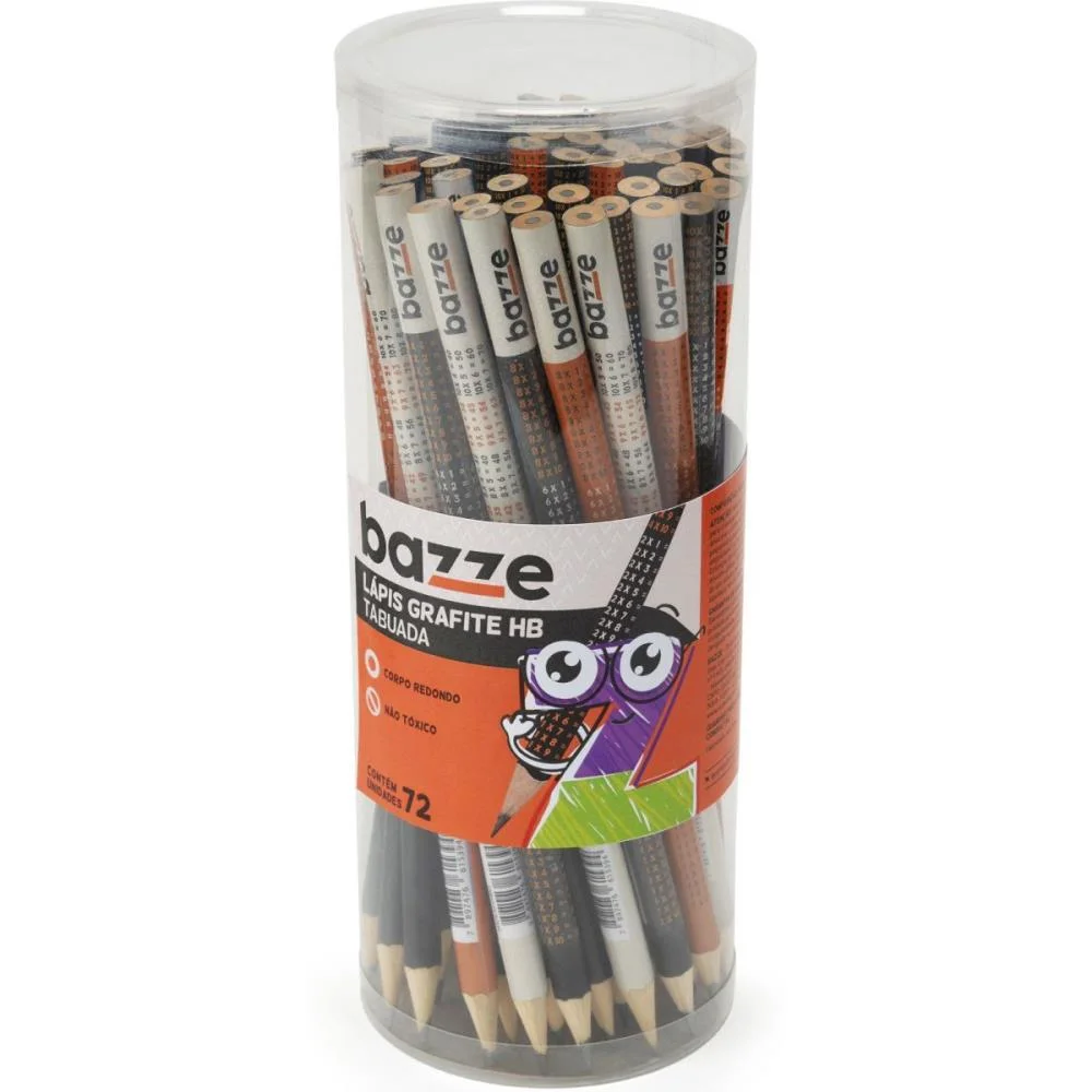 LAPIS PRETO REDONDO BAZZE HB TABUADA SUMMIT (POTE-72) - imagem 2