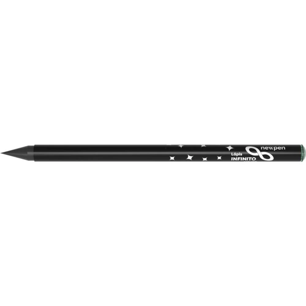 LAPIS PRETO REDONDO INFINITO DIAMENTE BLACK VERDE NEWPEN (BLISTER) - imagem 4