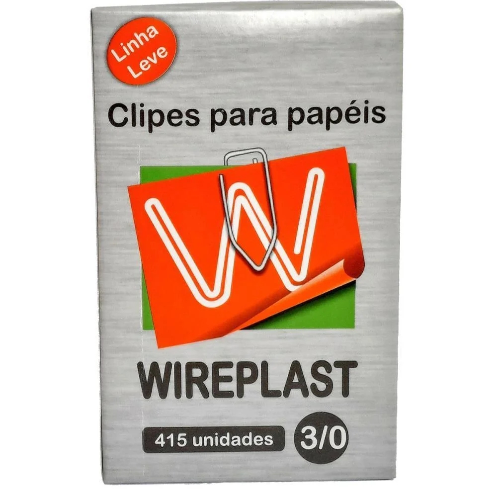 CLIPE GALVANIZADO ACO 3/0 LINHA LEVE C/415 UN. WIREPLAST (CAIXA) - imagem 3