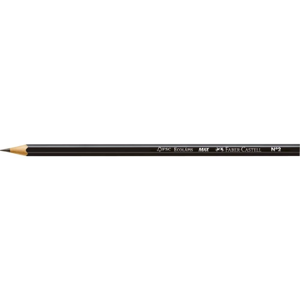 LAPIS PRETO SEXTAVADO ECOLAPIS 1205 MAX N.2 PTO LATA FABER-CASTELL (DP.C/160) - imagem 4