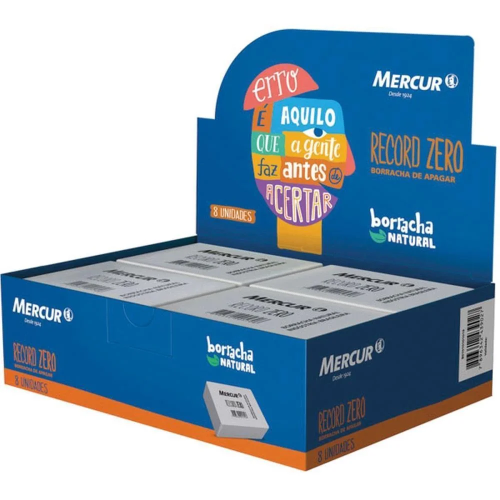 BORRACHA BRANCA RECORD ZERO TAM. GRANDE MERCUR (CX.C/08) - imagem 2