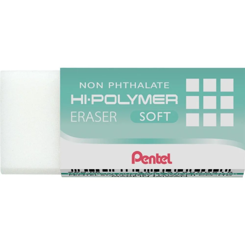 BORRACHA BRANCA HI POLYMER PEQ. P/ENGENHARIA PENTEL (CX.C/48) - imagem 2