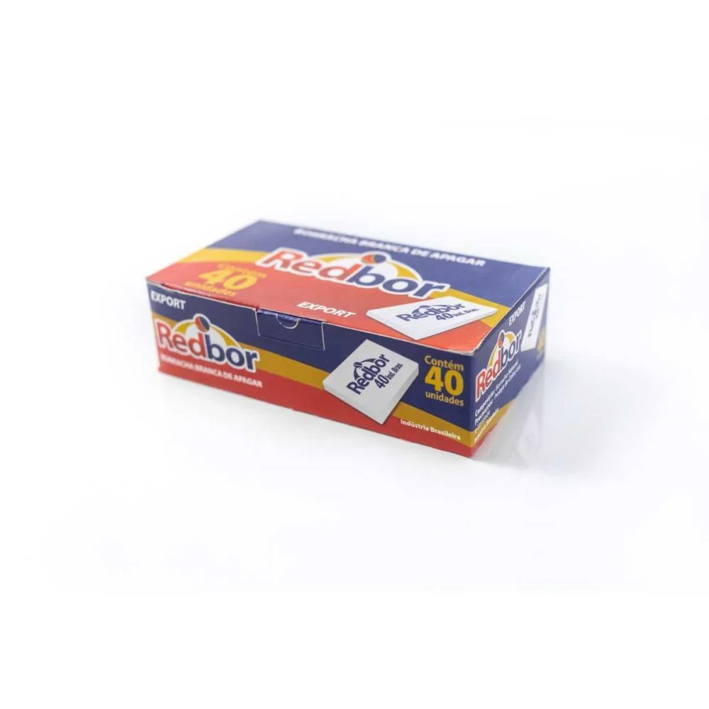 BORRACHA BRANCA BR 40 RED BOR (CX.C/40) - imagem 4