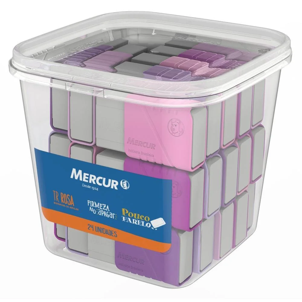 BORRACHA BRANCA TR ROSA C/CAPA SORTIDA MERCUR (POTE-24) - imagem 5