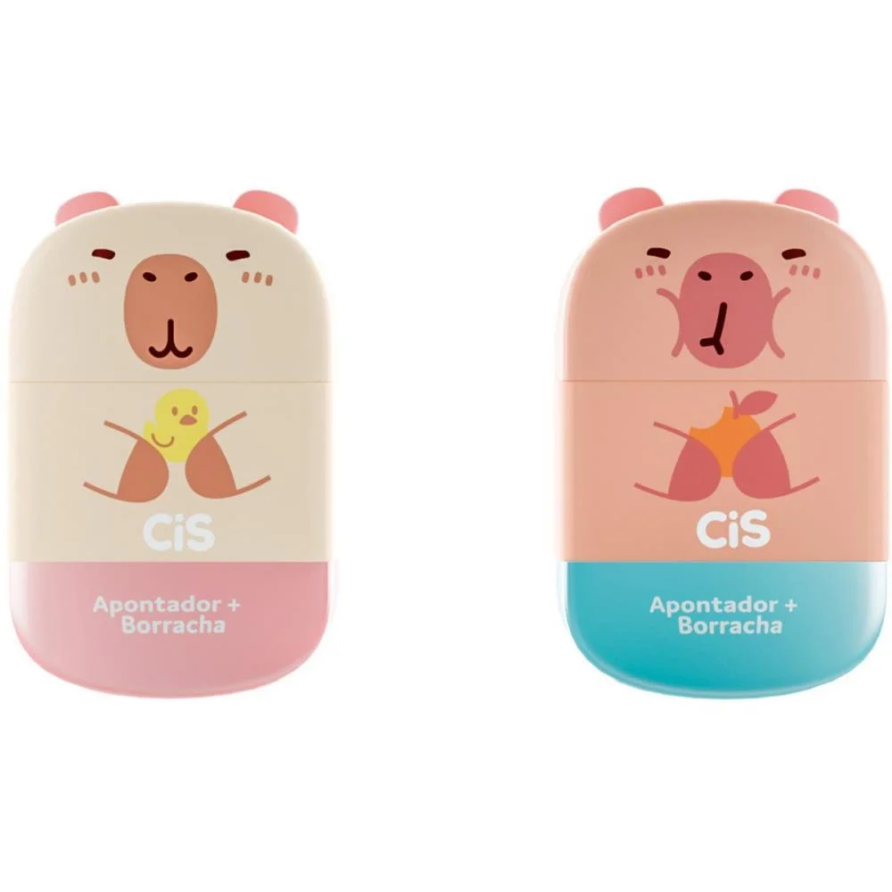 APONTADOR COM DEPOSITO DECOR. CAPIVARA COM BORRACHA SORTIDO SERTIC (DP.C/12) - imagem 5