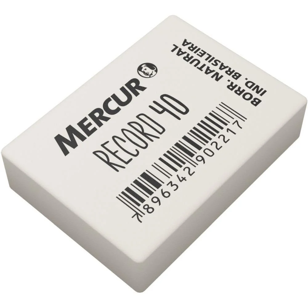 BORRACHA BRANCA 40 RECORD BRANCA MERCUR (CX.C/40) - imagem 4